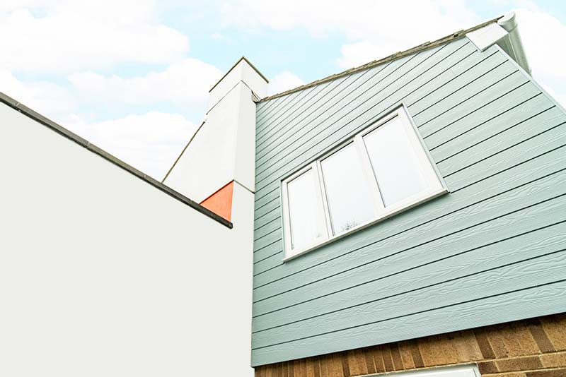 Cedral Click Cladding example on front of house