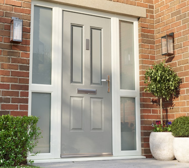 grey composite front door