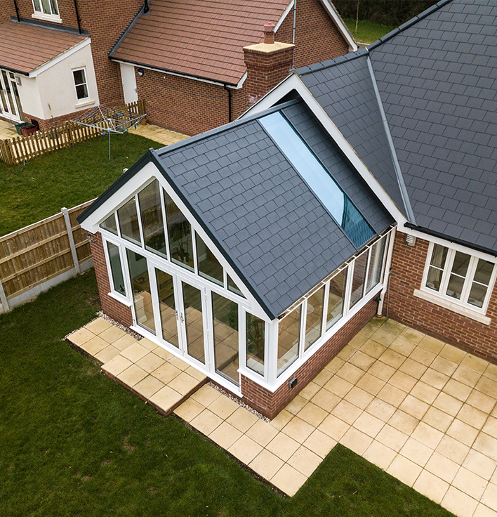 Ultraroof tiled conservatory roof
