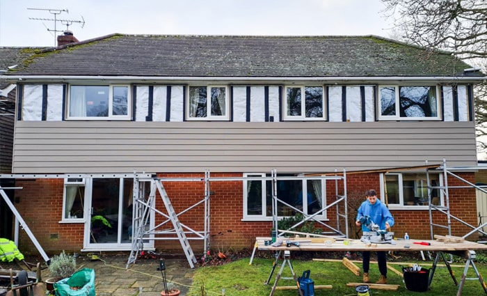 wall cladding installation the gutter and cladding company