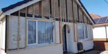 James Hardie Cladding Before Installation In Sholing
